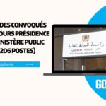 Liste des Convoqués Concours Présidence du Ministère Public 2025 (206 Postes)