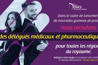 Deva Pharmaceutique recrute des Délégués Médicaux et Pharmaceutiques