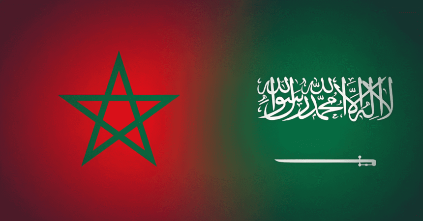 Morocco Saudi Arabia Flags