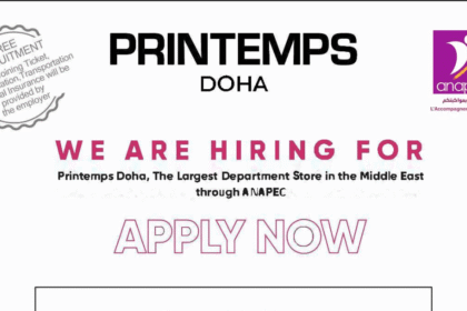 Printemps Doha recrute 140 Postes au Qatar