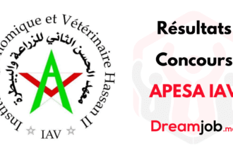 Résultats Concours APESA IAV
