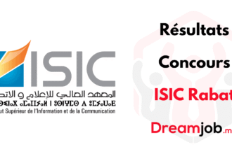 Résultats Concours ISIC Rabat