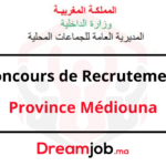 Concours Province Mediouna