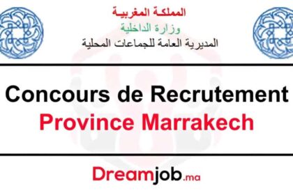 Concours Recrutement Province Marrakech