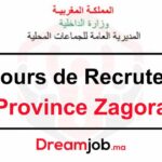 Concours de Recrutement Province Zagora