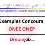 Exemples Concours ONEE ONEP